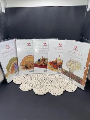 Lovepop Cards Lot of 5 Fall Thanksgiving 2 Turkeys, Cornucopia, Candle and Deer - Image 1 of 4