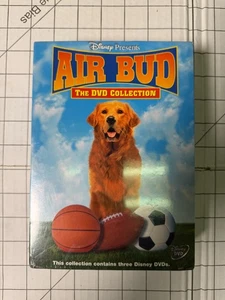 AIR BUD DVD Collection 3 Movie Box Set Golden Receiver World Pup Disney New - Foto 1 di 3