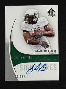 2010 Upper Deck SPa LeGarrette Blount #168 Rookie Auto SP /599 Oregon Ducks - Picture 1 of 2
