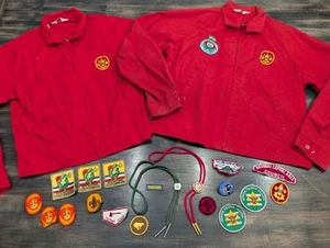 Vintage 1972-73 Boy Scout Leader BSA Lot Jackets - Patches - Bolo Slides - Ring - Picture 1 of 13