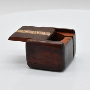 Heartwood Creations Wooden Postage Stamp Dispenser Inlay Wood Art - Picture 1 of 8