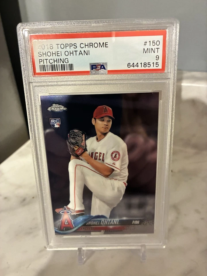 2018 Topps Chrome - Shohei Ohtani #150 Rookie Card Graded PSA 9 - Image 1 of 2