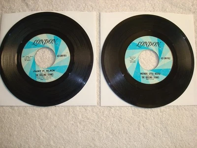 Rolling Stones 45 rpm ~ Paint It, Black and Mother's Little Helper~Lon 901 & 902 - Image 1 of 4