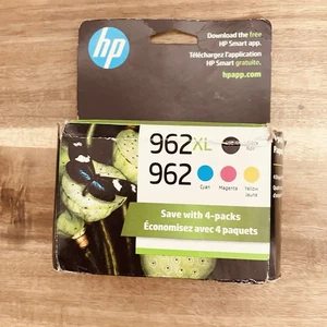 Cartuchos de tinta HP 962XL 3JB34AN negro/cian/magenta/amarillo NUEVOS 11/2026 - Imagen 1 de 3