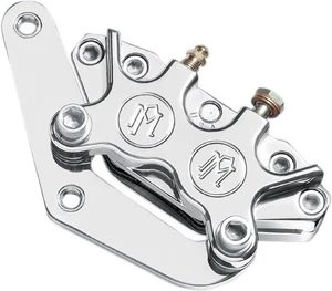 PM 4-Piston Classic Caliper & Bracket Front Left 11.5" Polished 1213-0017P - Picture 1 of 1