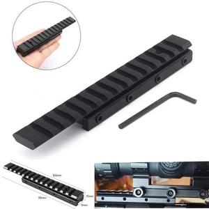 Adaptador de riel convertidor de cola de milano de 3/8" a 7/8" Picatinny adaptador de riel de montaje de mira telescópica - Imagen 1 de 12
