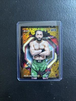2024 Topps Finest UFC Belal Muhammad Rare Gold Shimmer /39 - Image 1 of 3
