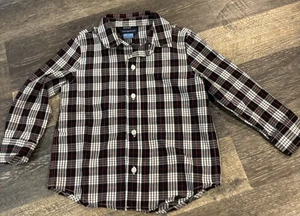 Camisa Andy & Evan Navidad a Cuadros Abotonada Manga Larga Informal Niños Talla 4T - Imagen 1 de 3