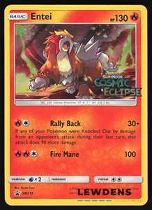 Entei - SM219 - Cosmic Eclipse - SM Black Star Promos - Pokemon Card - Picture 1 of 3