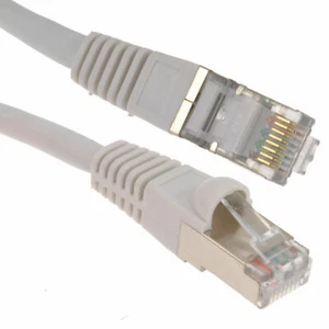 Cat6A Sstp Lszh RJ45 Réseau Ethernet Brassage 10GIG Câble 1m Blanc - Photo 1/3
