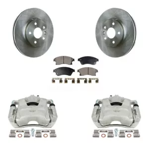 Disc Brake Caliper Rotor Semi-Metallic Pad Front Kit For Chevrolet Cruze S - Picture 1 of 7