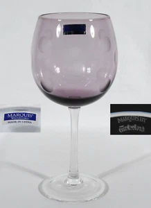 Waterford Marquis Purple Polka Dot Goblet 8 1/2" - Picture 1 of 4