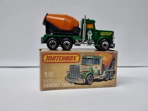 MATCHBOX LESNEY SUPERFAST No 19 PETERBILT CEMENT TRUCK IN VGC - Picture 1 of 17
