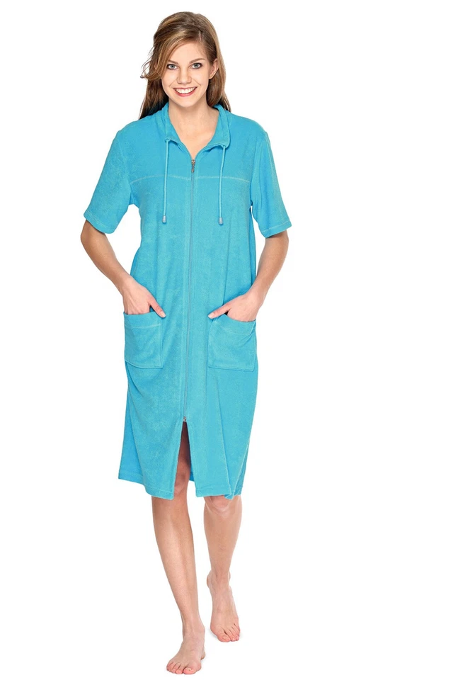 Damen Badekleid Strandkleid Hauskleid Saunakleid Frottee by Otto Werner 033 - Bild 1 von 1