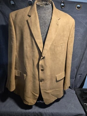 Abrigo deportivo Chaps Ralph Lauren para hombre 50R imitación gamuza chaqueta blazer microfibra Foto 1 de 4