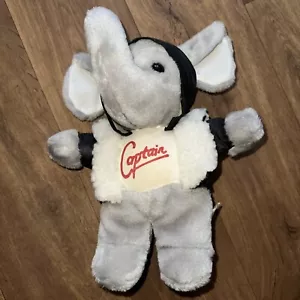 CAPTAIN Elephant Peluche vintage PMS 29cm - Foto 1 di 3