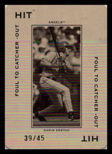 2005 Throwback Threads Polo Grounds 45 HIT Foul Darin Erstad /45 #PG-28
