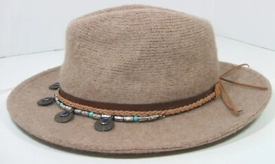 Altard State Cold West 牛仔帽棕色羊毛混纺西部。 波西米亚21英寸内缘 — 第 1/4 张图片