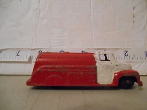 #1058#---VTG Tootsie Toy Diecast 3in red&white Tanker Fuel Truck - Picture 1 of 5