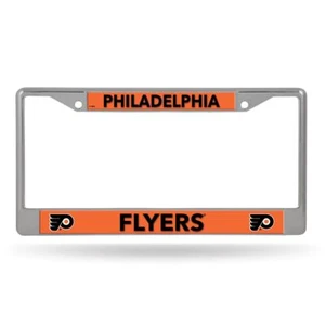 Philadelphia Flyers Lightweight Chrome Metal License Plate Frame - Picture 1 of 6