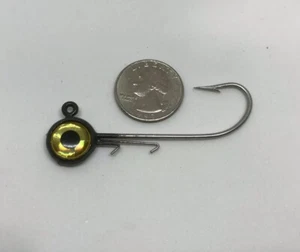 Youngbucklures 1/4oz Big Eye Jig 4/0 Haken in grünem Kürbis - Bild 1 von 2