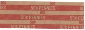 10 Penny Coin Striped Wrappers - Picture 1 of 1