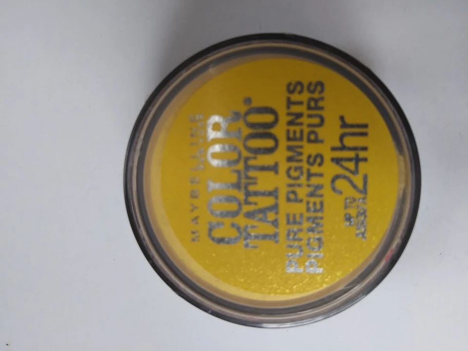 Maybelline Color Tattoo 24 Hour Eyeshadow Pure Pigments 12 Colors Flat 25 Wild Gold