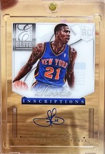 2012-13 Elite Iman Shumpert Rookie Inscriptions Acetate On Card Auto RC Knicks