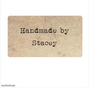 Pegatina personalizada hecha a mano por Shabby vintage efecto rústico elegante 369 - Imagen 1 de 3