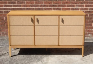 Barnes 1500mm Buffet - American Oak with pleated rope detail - Picture 1 of 7
