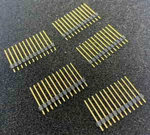 5 x Break Away Stiftleisten - 12-poliger Stecker, PTH, 2,54 mm 0,1 Zoll UK Verkäufer kostenloser Versand + Verpackung - Bild 1 von 3