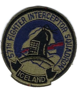 PATCH USAF 57TH FIGHTER INTERCEPTOR SQ ICELAND FIS SUBD JT-33 - Bild 1 von 1