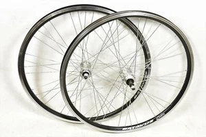 24" 507 RIM WHEEL SET 6 7 SPEED DOUBLE WALL ALLOY HUBS 135mm O.L.D 9 X 4 BLACK - Picture 1 of 5