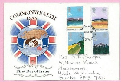GB "STUART" 1983 FDC - COMMONWEALTH DAY  - Fdi BATTERSEA SW11 - Image 1 of 2