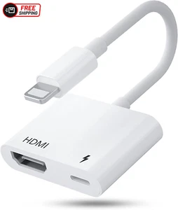 Lightning to HDMI Adapter for Iphone, Iphone Ipad HDMI Cable Conector,1080P Ligh - Picture 1 of 12