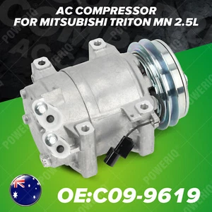 Air Con AC Compressor for Mitsubishi Triton MN 2.5L Diesel 4D56 08/09 - 02/15 AU - Picture 1 of 13