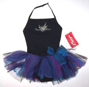 Capezio Dance Diva Halter Leotard Bodysuit Dress Tutu Skirt Butterfly New Girl