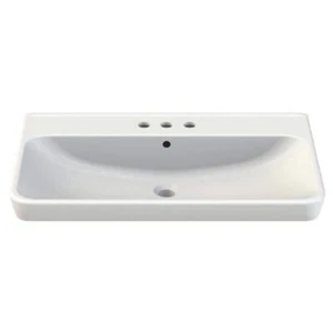 CeraStyle 030500-U-Three Hole Belo Ceramic Wall Mounted, White, 31.9 x 18.9 - Picture 1 of 1