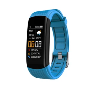 C5S Blue Smart Watch Bracelet Heart Rate Blood Pressure Sport Fitness Monitor - Picture 1 of 5