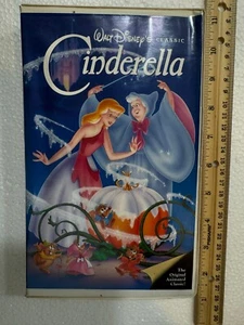 Cinderella Disney Black Diamond Classic Clamshell 1998 VHS Original Edition - Picture 1 of 5