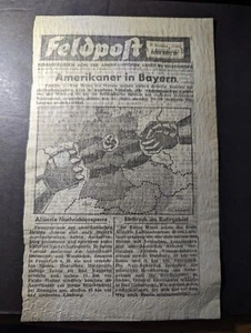 WWII USA Surrender Leaflet for German Soldiers Feldpoft - Picture 1 of 2