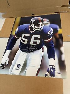 NEW YORK GIANTS LAWRENCE TAYLOR #56 SIGNED 16x20 PHOTO HOF 1999 TRI STAR HOLO