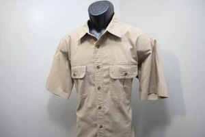 Cabelas Button Up Shirt OverShirt Rugged Fishing Camp Shirt Outdoors Mens Medium - Picture 1 of 6