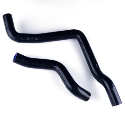 For Mitsubishi Galant /Grunder 2.4L 4G69 2004-2012 Silicone Radiator Hose Black Foto 1 de 4