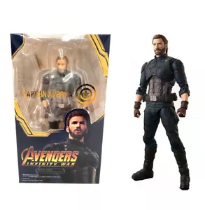 Marvel Avengers Infinity War S.H.Figuarts SHF CAPTAIN AMERICA Action Figures KO - Picture 1 of 11