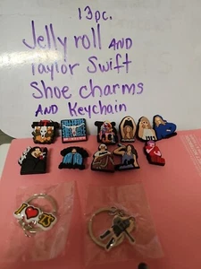 Zimtschnecke und Pop Schuh Anhänger Set mit Schlüsselanhänger 13 Stück - Bild 1 von 4