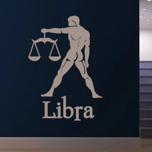 Pegatina de arte de pared signo estrella del zodiaco Libra (AS10173) - Imagen 1 de 2
