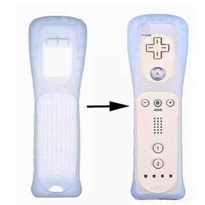 2X Funda Carcasa Silicona Blanca Para Mando a Distancia Nintendo Wii Nueva - Imagen 1 de 2