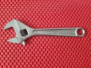 HERGESTELLT IN DEN USA VTG STANLEY 6 ZOLL VERSTELLBARER SCHRAUBENSCHLÜSSEL 87-366 - Bild 1 von 2