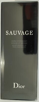 SAUVAGE Moisturizer For Face and Beard — 75ml 2.5 fl oz NIB SEALED - Image 1 of 4